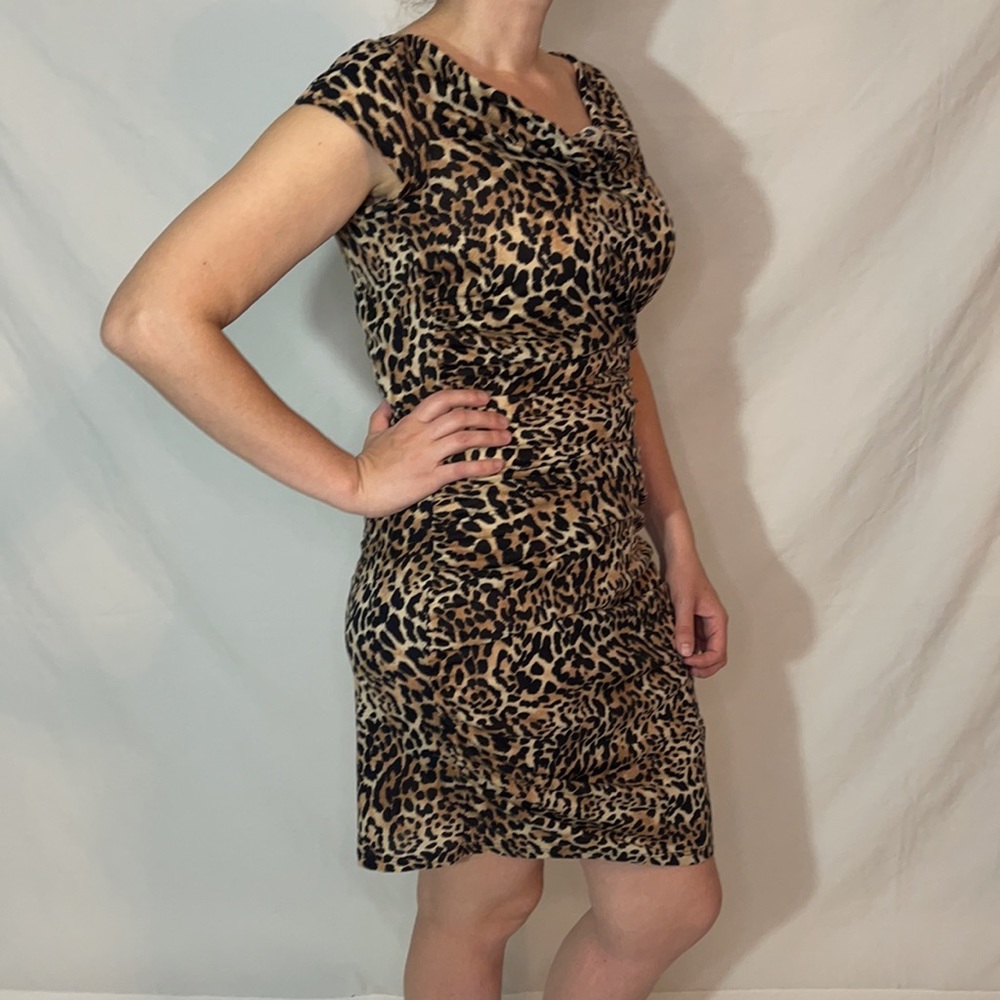 Animal print  cut dress